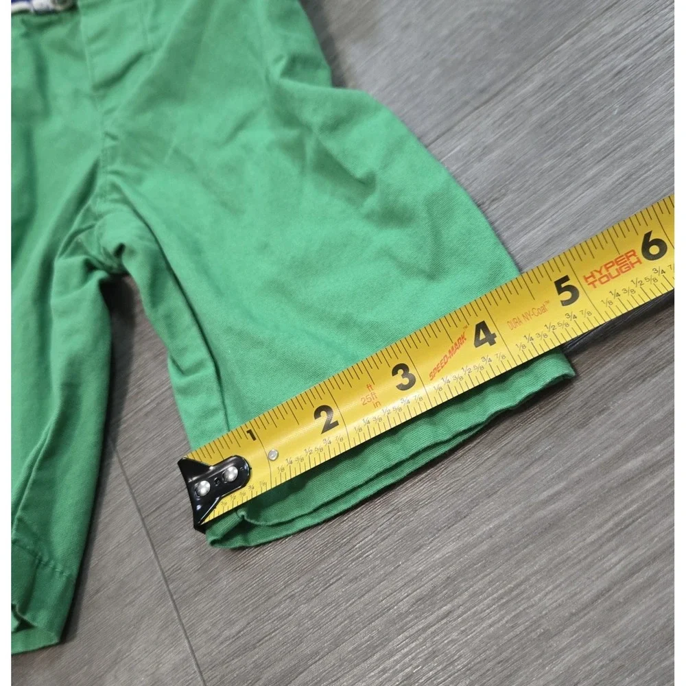 Ralph Lauren Baby Boy' Chino Pants Green with Nautical Belt Size 3M